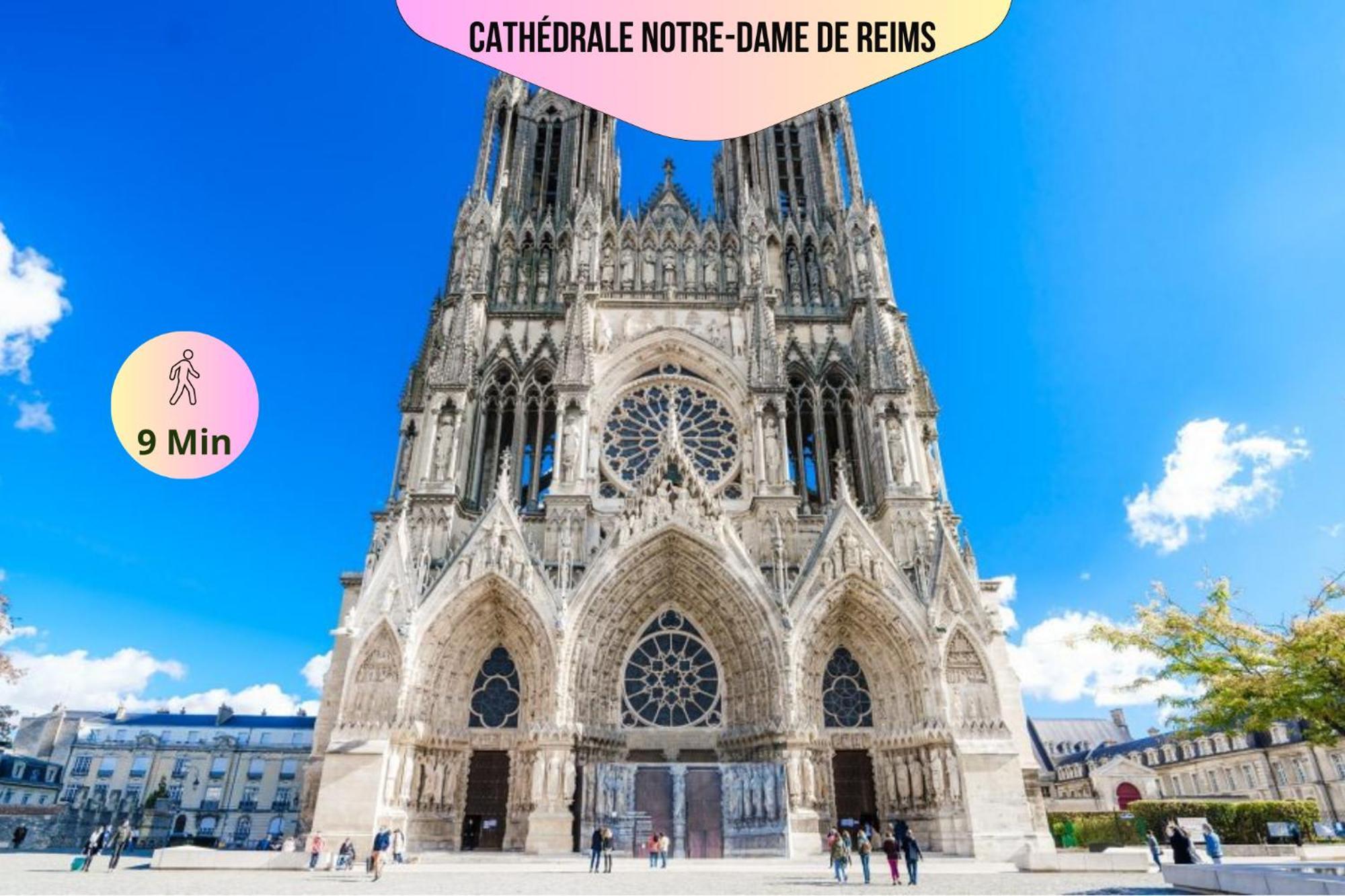 Refuge Urbain - Ideal Pro, Familles & Amis - Le Calme En Hypercentre - Wifi Haut Debit - Netflix - Machine A Laver - Gare, Cathedrale, Commerces, Restaurants & Transports En Commun A Moins De 10 Minutes A Pied Remeš Exteriér fotografie