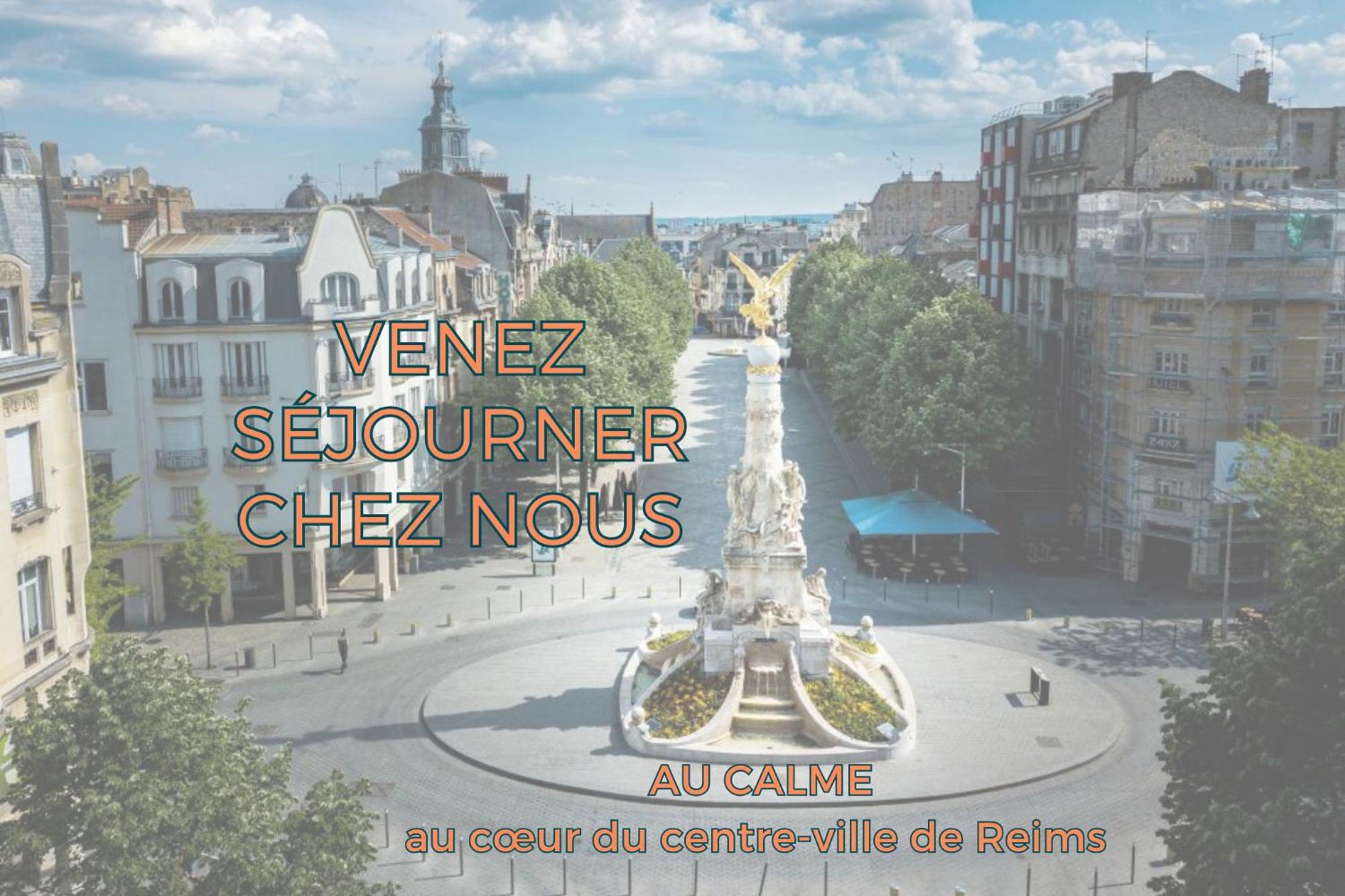 Refuge Urbain - Ideal Pro, Familles & Amis - Le Calme En Hypercentre - Wifi Haut Debit - Netflix - Machine A Laver - Gare, Cathedrale, Commerces, Restaurants & Transports En Commun A Moins De 10 Minutes A Pied Remeš Exteriér fotografie