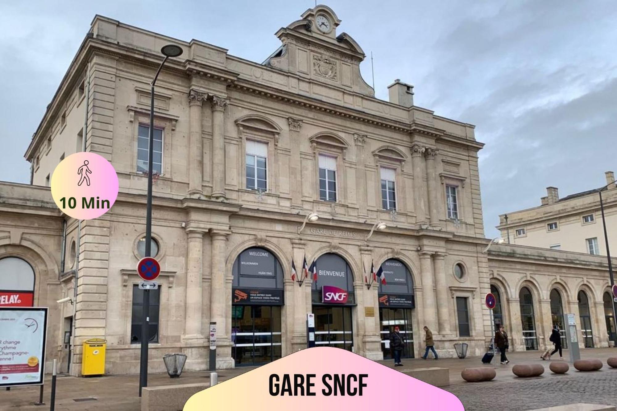 Refuge Urbain - Ideal Pro, Familles & Amis - Le Calme En Hypercentre - Wifi Haut Debit - Netflix - Machine A Laver - Gare, Cathedrale, Commerces, Restaurants & Transports En Commun A Moins De 10 Minutes A Pied Remeš Exteriér fotografie